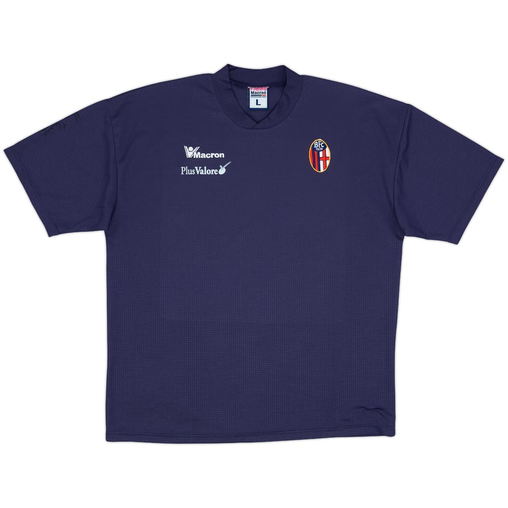 2001-02 Bologna Macron Signed Training Shirt - 8/10 - (L)