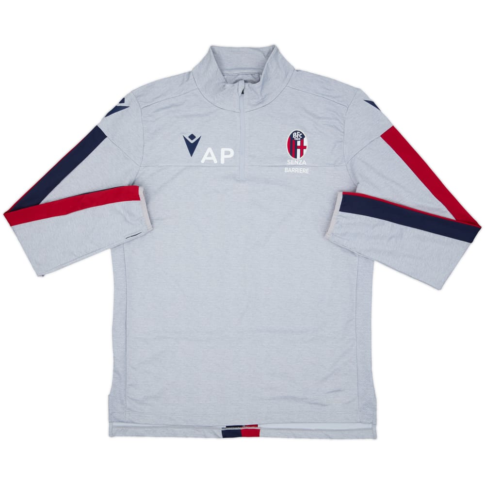 Top de entrenamiento con cremallera de 1/4 para el personal Macron del Bologna 2019-20 AP - 8/10 - (XL)