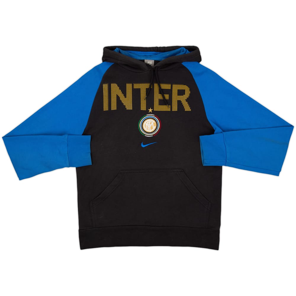 2009-10 Inter Milan Nike Hooded Sweat Top - 7/10 - (S)