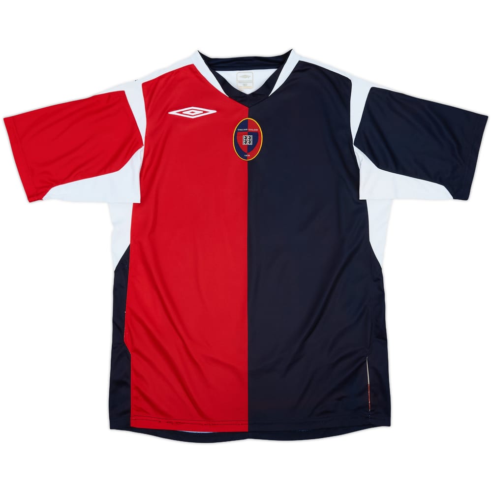2007-08 Cagliari Home Shirt - 8/10 - (L)