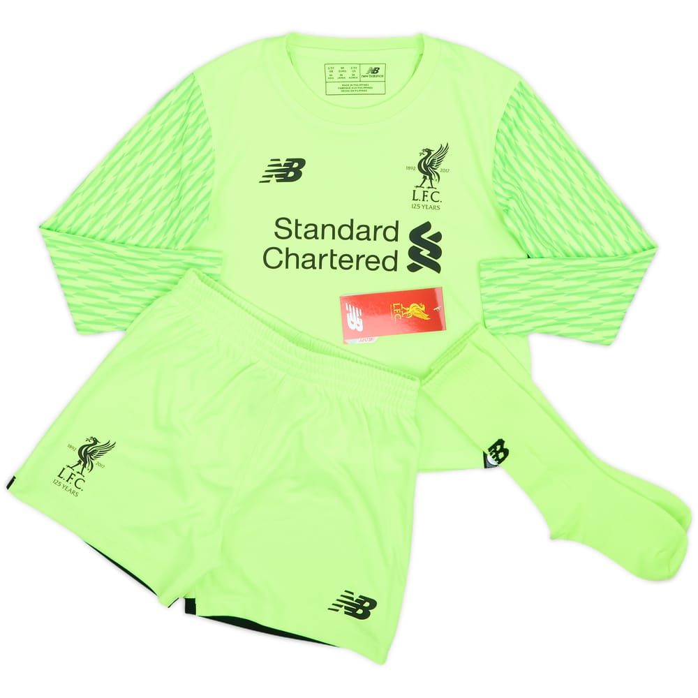 2017-18 Liverpool '125 Years' GK Full Kit (2-3 Years)