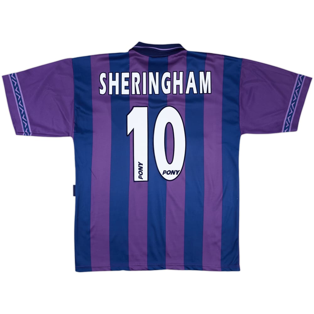 1995-97 Tottenham Away Shirt Sheringham #10 - 8/10 - (M)