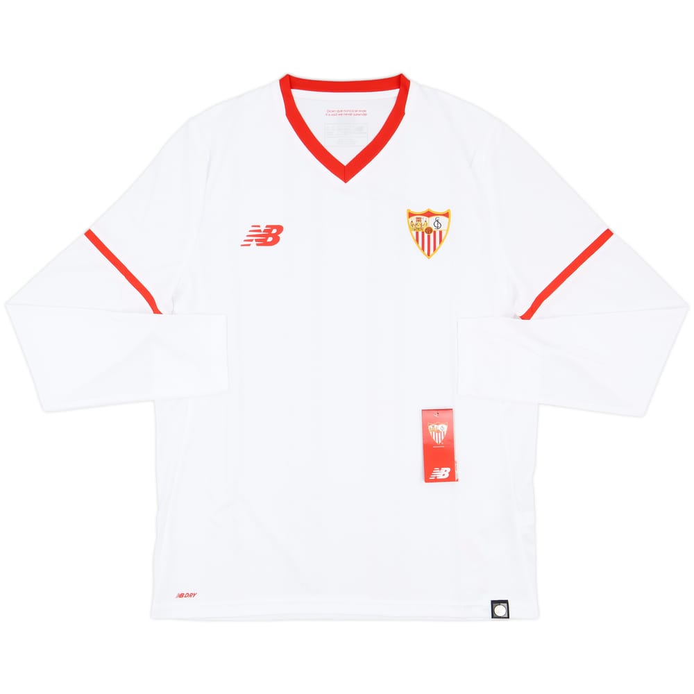2017-18 Sevilla Home L/S Shirt (M)
