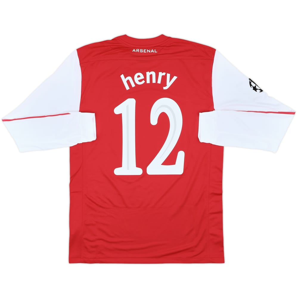 2011-12 Arsenal Home L/S Shirt Henry #12 (M)