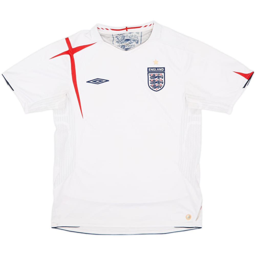 2005-07 England Home Shirt - 5/10 - (M)