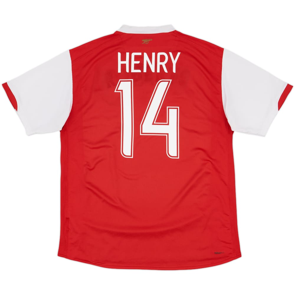 2006-08 Arsenal Home Shirt Henry #14 - 5/10 - (L)