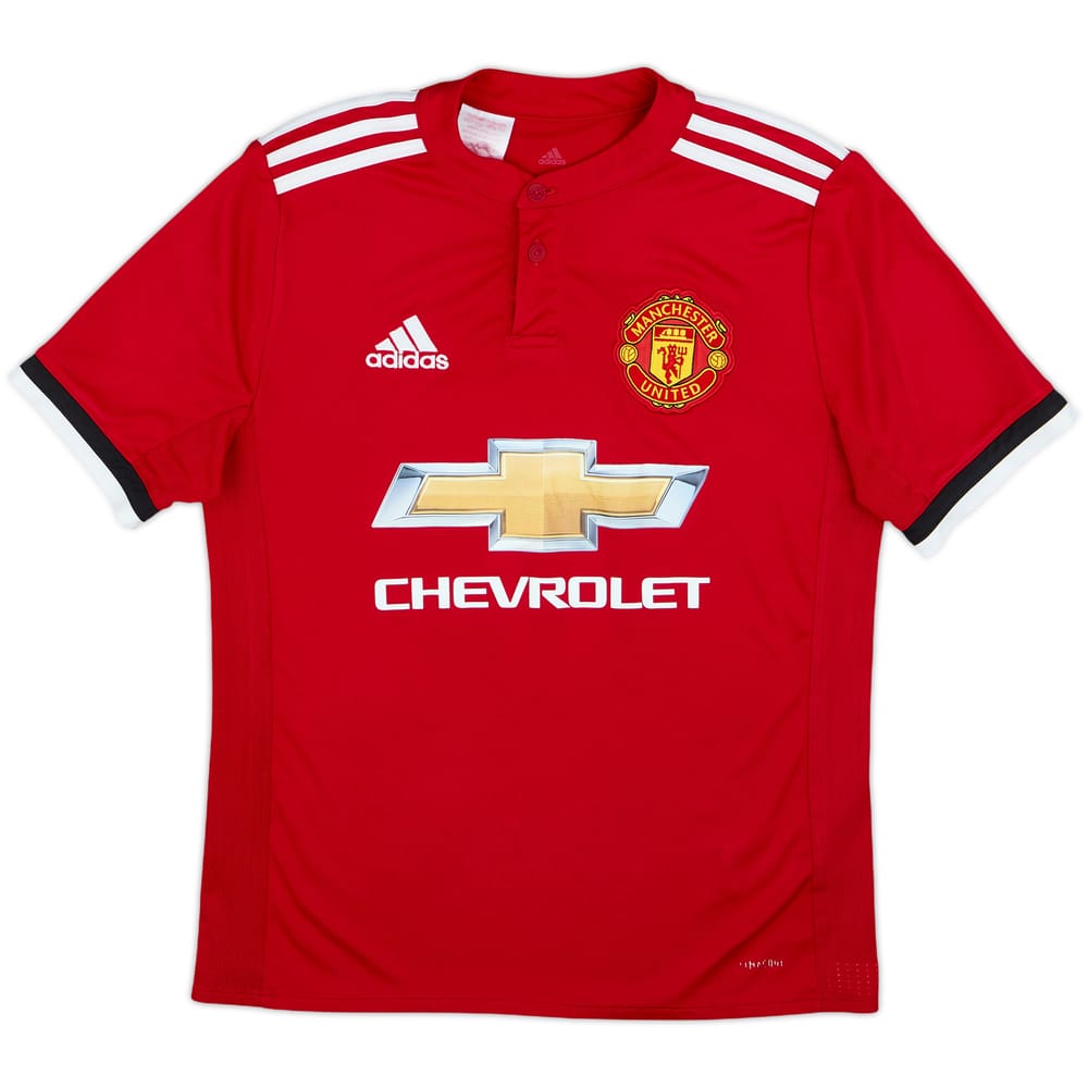 2017-18 Manchester United Home Shirt - 6/10 - (L.Boys)