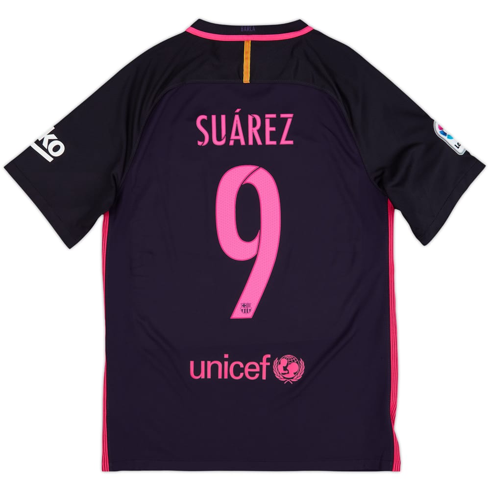 2016-17 Barcelona Away Shirt Suarez #9 - 8/10 - (M)