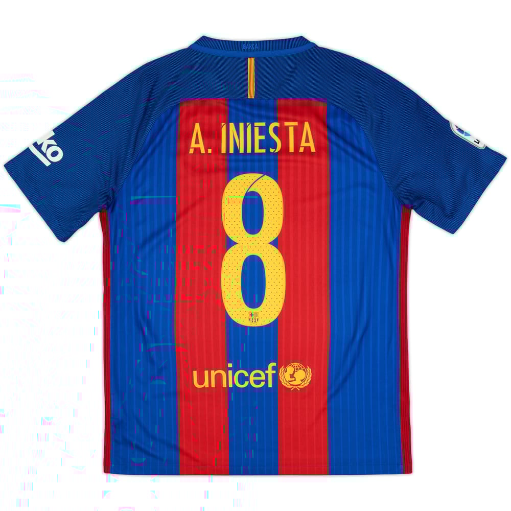 Camiseta de local del Barcelona 2016-17 A.Iniesta #8 - 8/10 - (M)