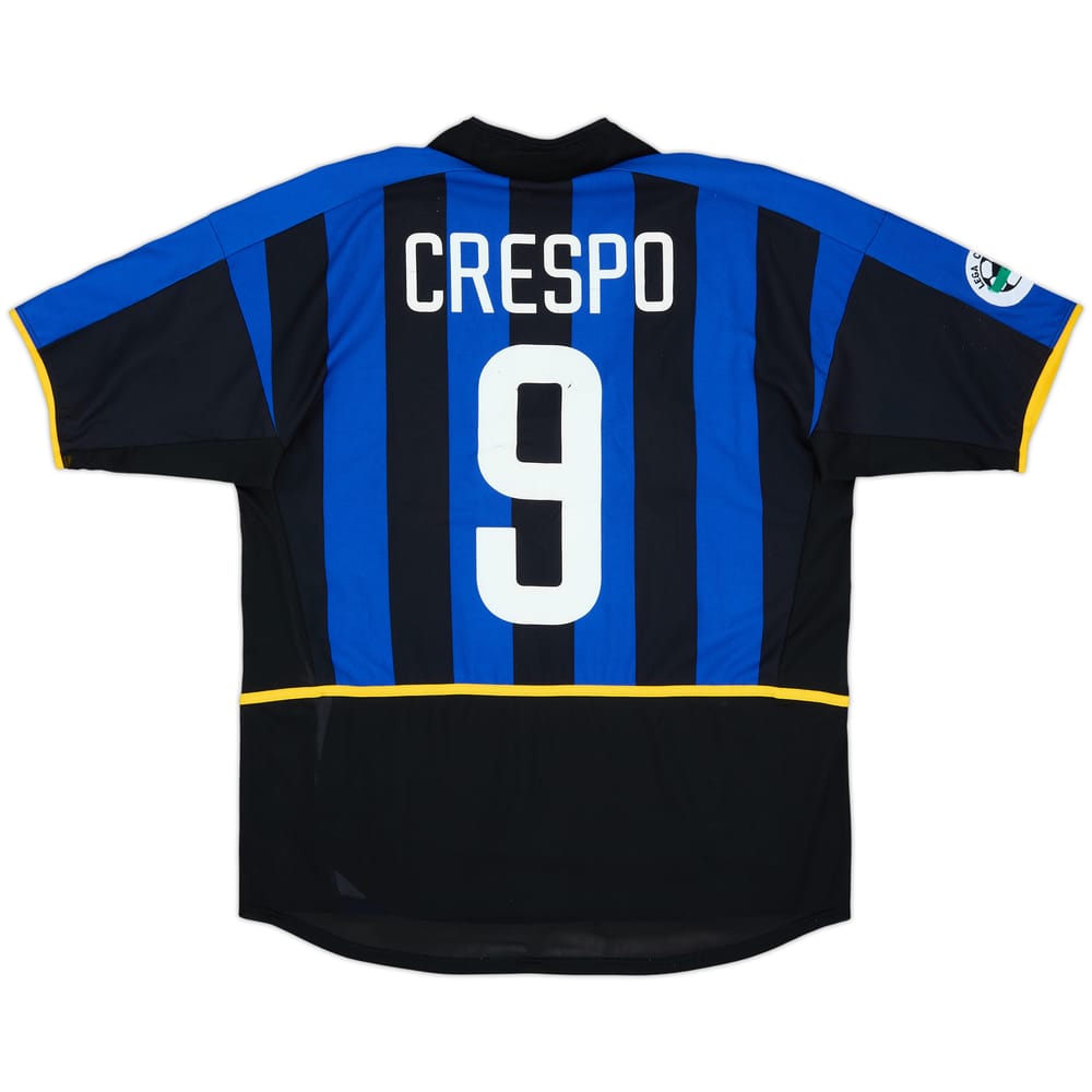 2002-03 Inter Milan Player Issue Home Shirt Crespo #9 - 6/10 - (L)