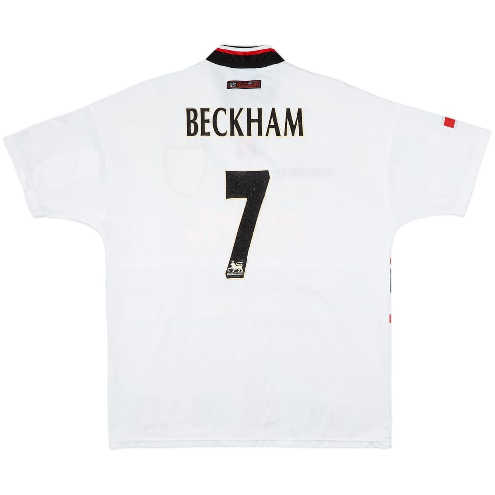 1997-99 Manchester United Away Shirt Beckham #7 - 7/10 - (XL)