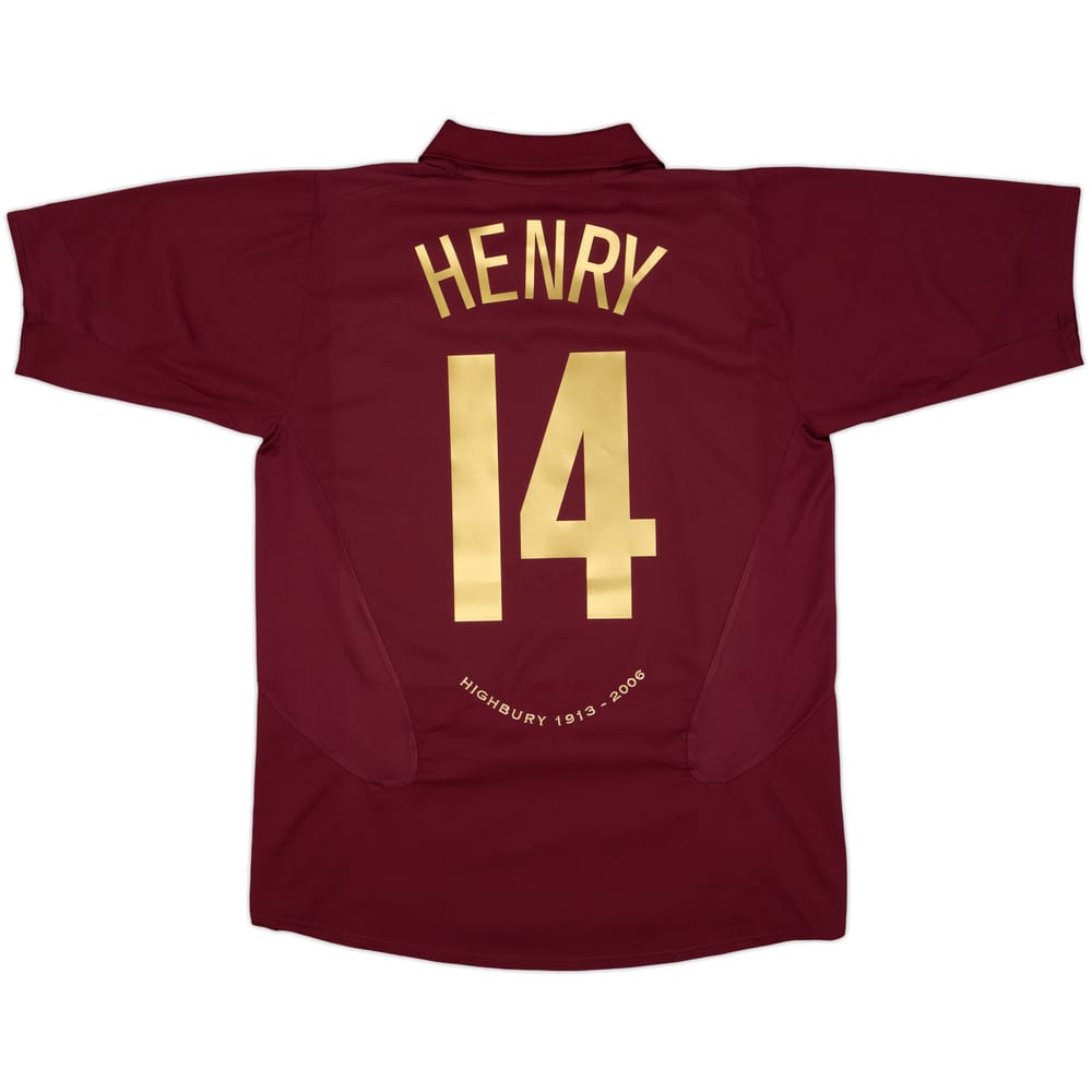 2005-06 Arsenal Home Shirt Henry #14 - 9/10 - (L)