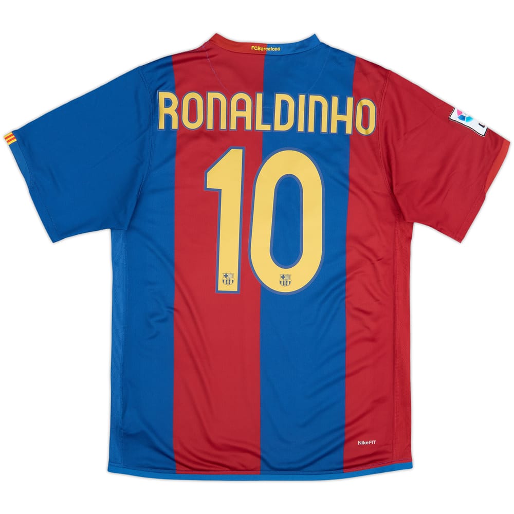 2006-07 Barcelona Home Shirt Ronaldinho #10 - 10/10 - (M)