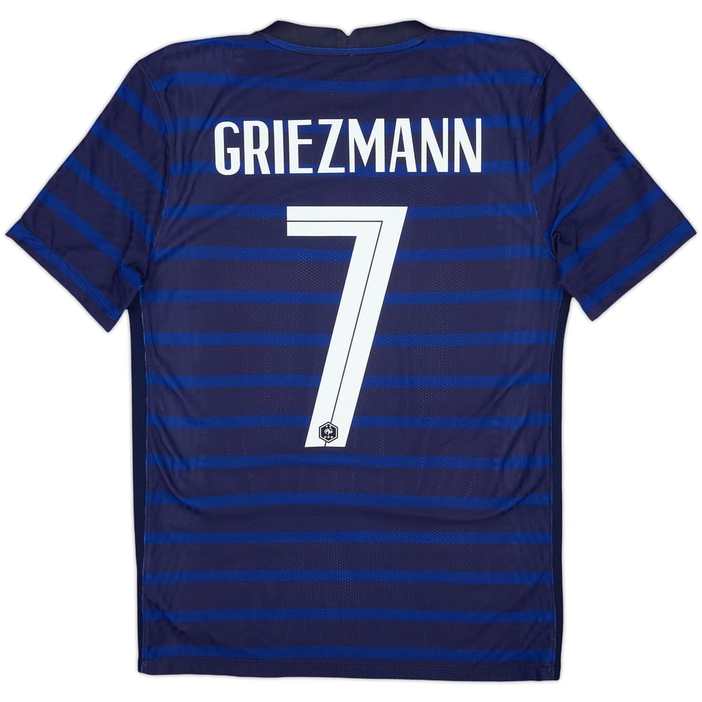 2020-21 France Authentic Home Shirt Griezmann #7 - 8/10 - (S)