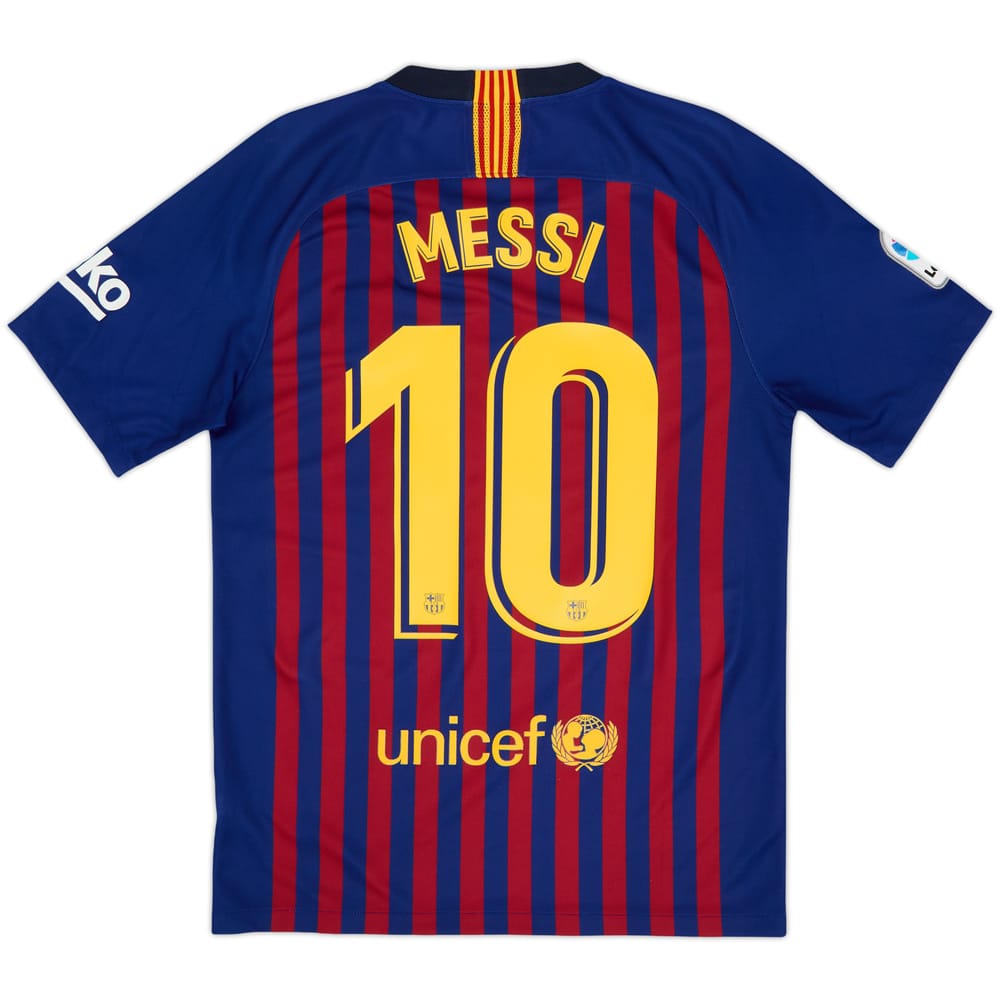 2018-19 Barcelona Home Shirt Messi #10 - 8/10 - (S)