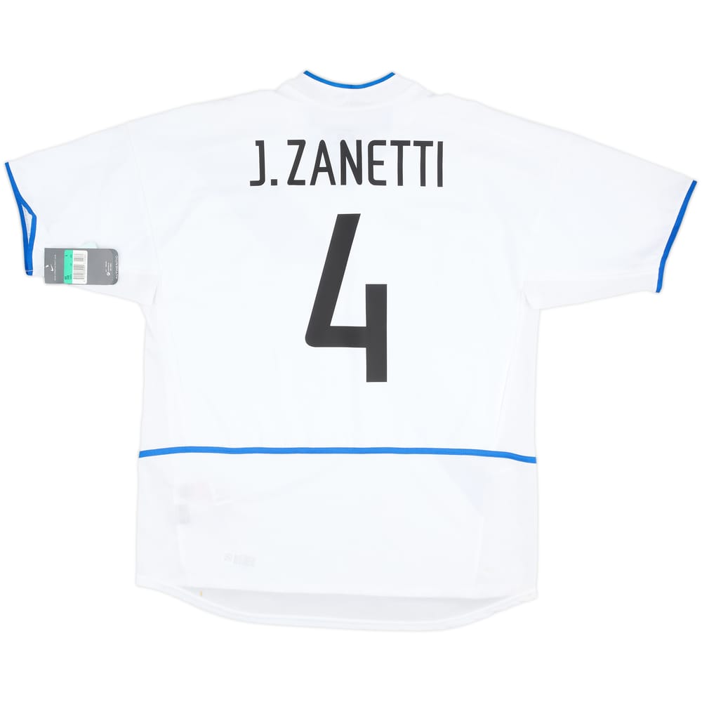 2002-03 Inter Milan Away Shirt Zanetti #4 (XL)