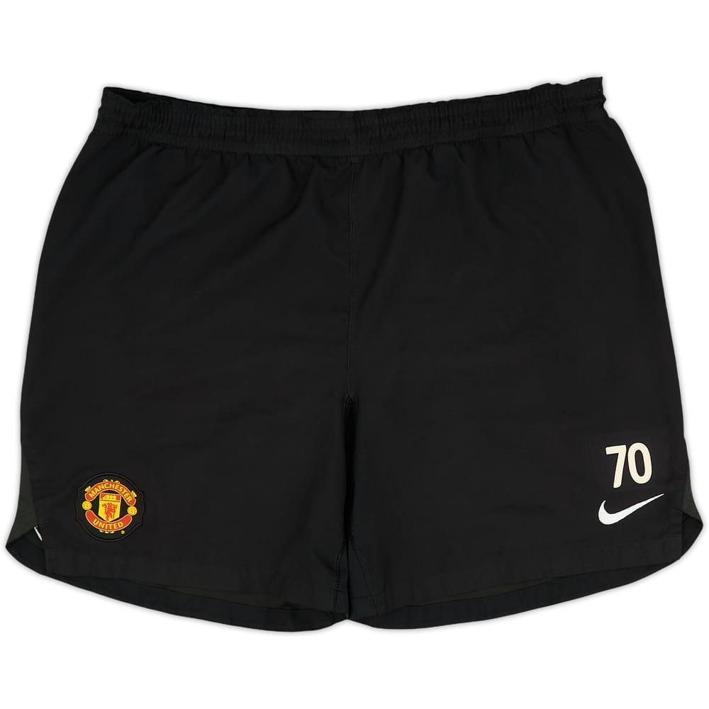 2008-09 Manchester United Player Issue Training Shorts #70 - 9/10 - (L)