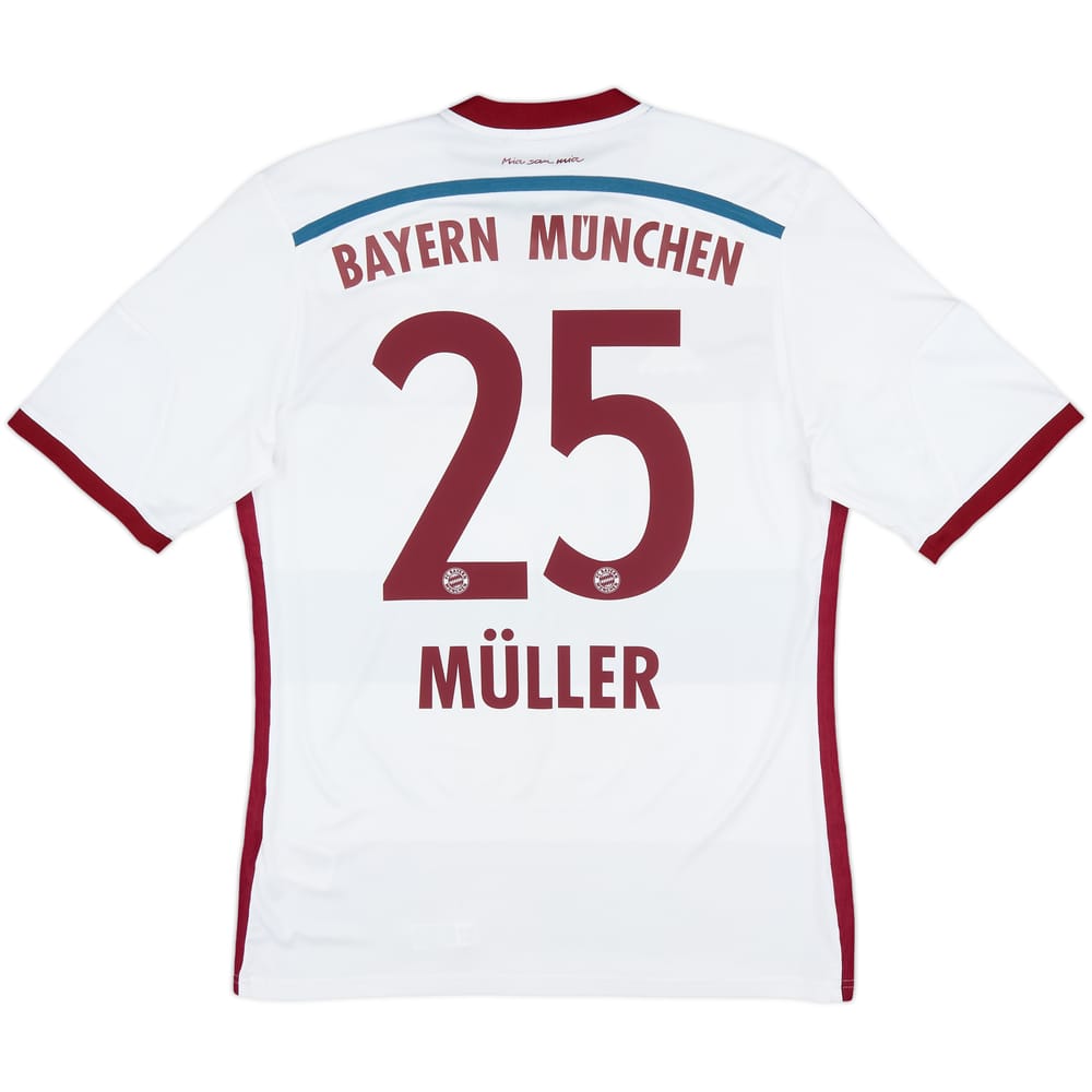 2014-15 Bayern Munich Away Shirt Muller #25 - 8/10 - (M)