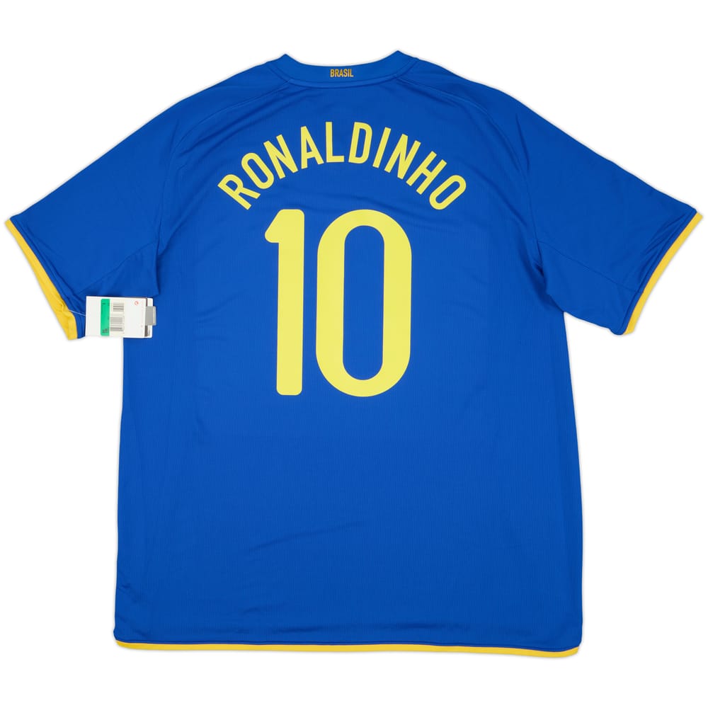 2008-10 Brazil Away Shirt Ronaldinho #10 (XL)