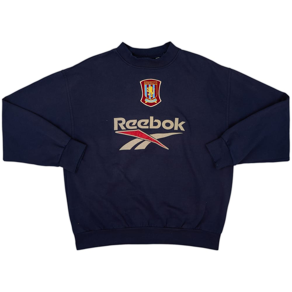 1998-99 Aston Villa Reebok Sweat Top - 7/10 - (L)
