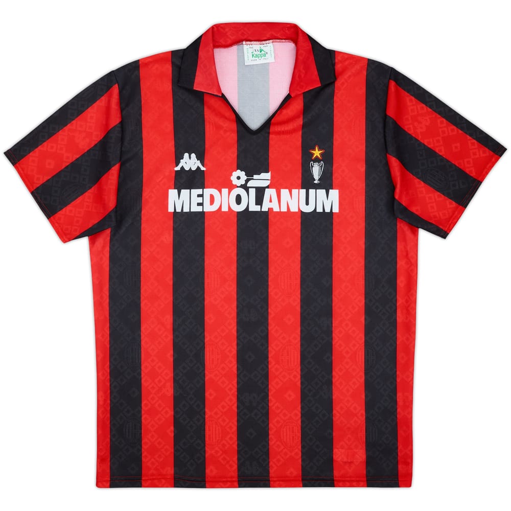 1988-89 AC Milan Home Shirt - 9/10 - (L)