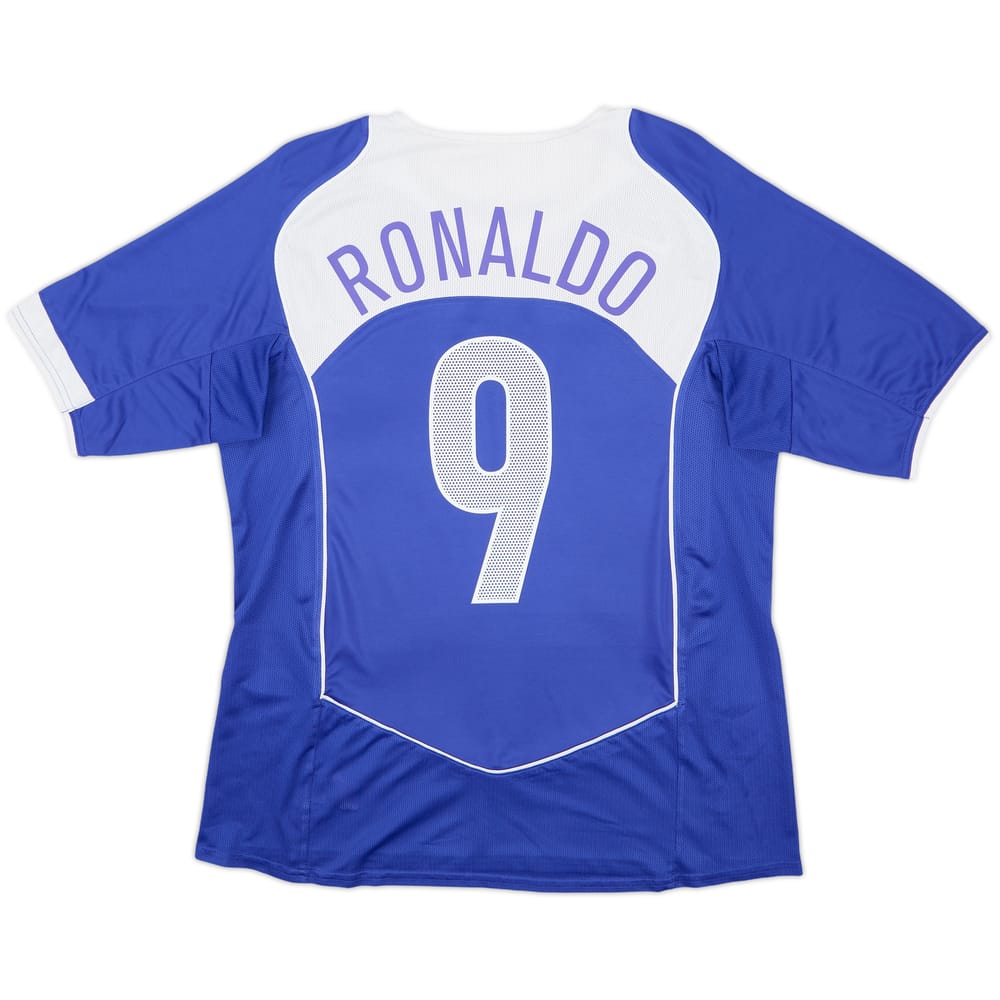2004-06 Brazil Away Shirt Ronaldo #9 - 8/10 - (L)