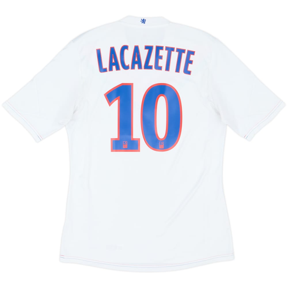 2013-14 Lyon Home Shirt Lacazette #10 - 8/10 - (M)