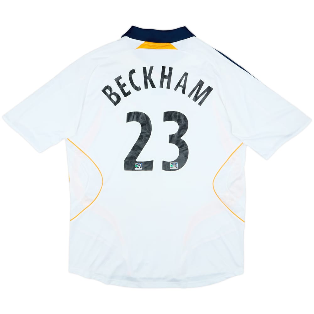2007-08 LA Galaxy Home Shirt Beckham #23 - 6/10 - (XL)