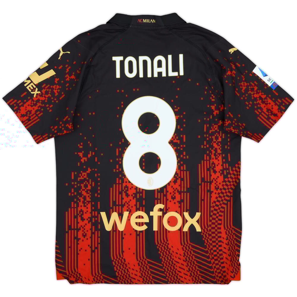 2022-23 AC Milan Authentic Fourth Shirt Tonali #8 (S)