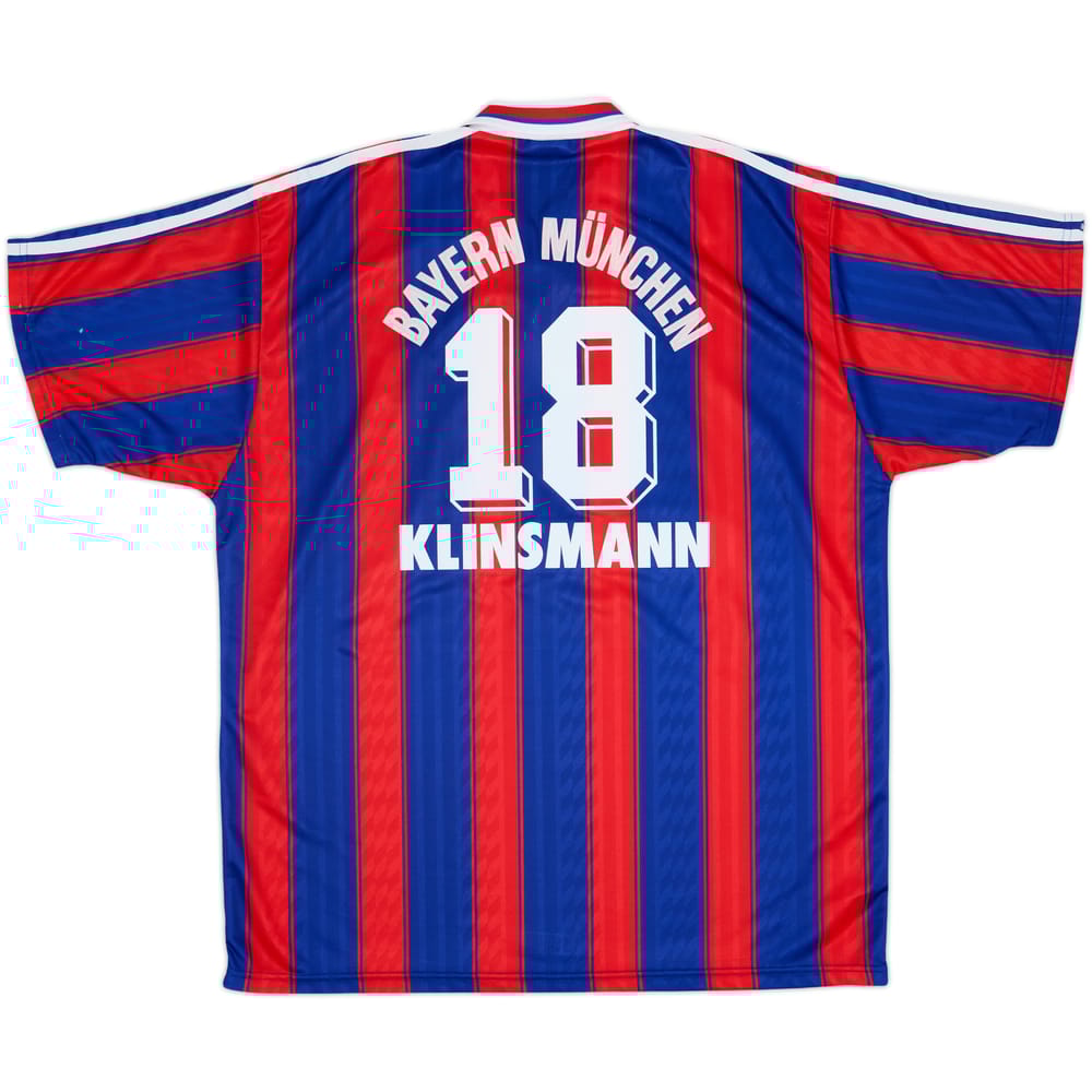 1995-97 Bayern Munich Home Shirt Klinsmann #18 - 6/10 - (XL)