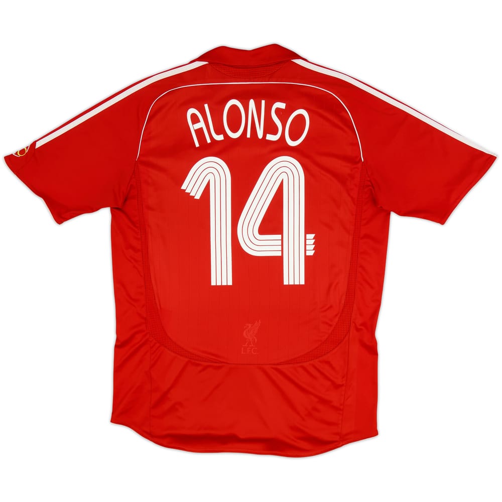 2006-08 Liverpool Home Shirt Alonso #14 - 7/10 - (L)