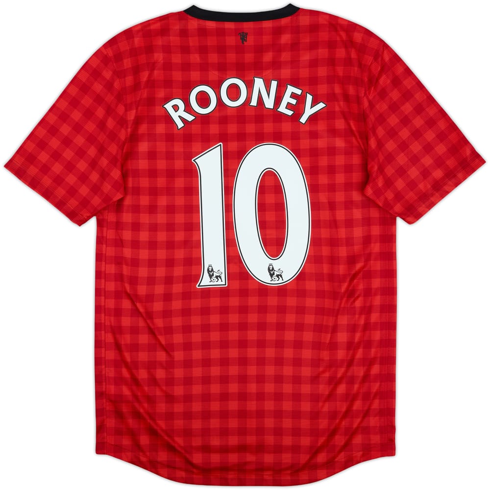 2012-13 Manchester United Home Shirt Rooney #10 - 7/10 - (S)