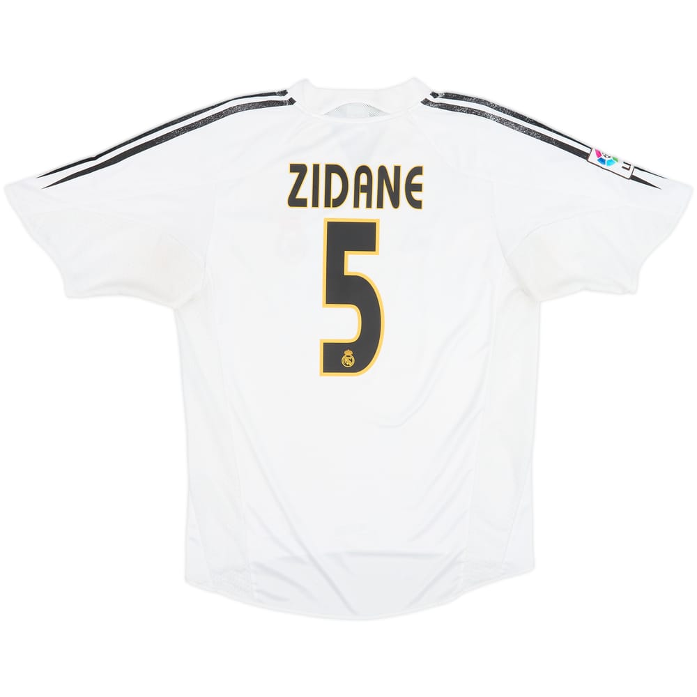 2004-05 Real Madrid Home Shirt Zidane #5 - 5/10 - (M)