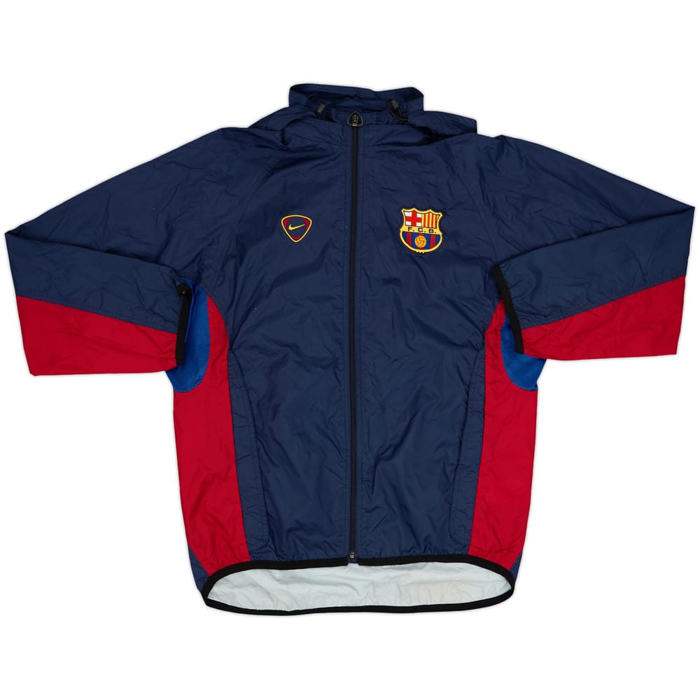 Chaqueta impermeable con capucha Nike del Barcelona 2000-01 - 8/10 - (S)
