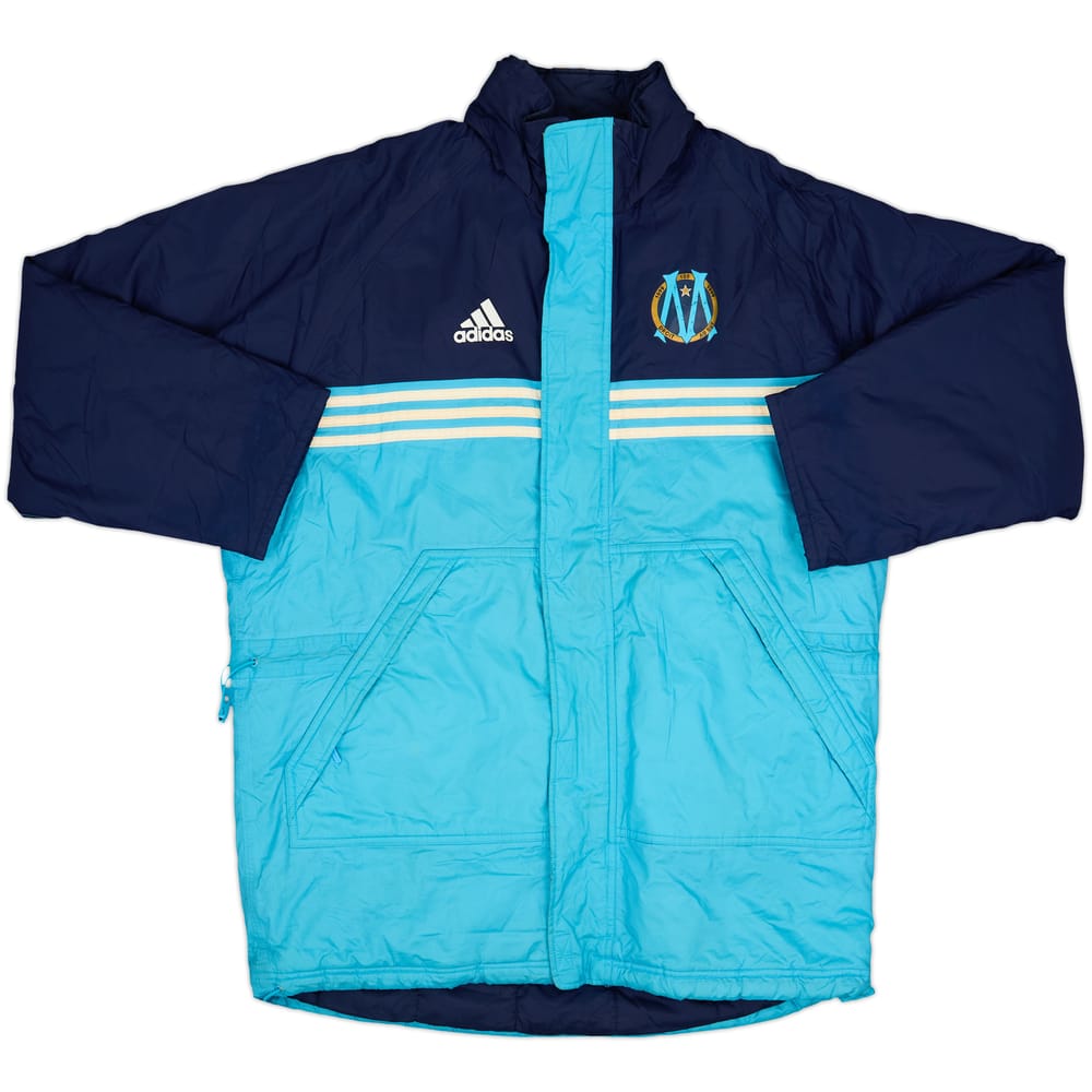 1999-00 Olympique Marseille adidas Hooded Rain Jacket - 5/10 - (L)
