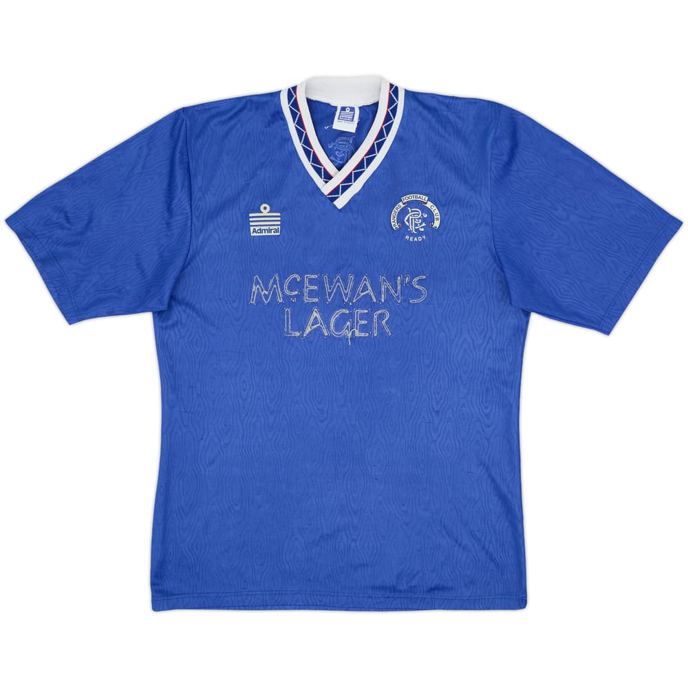 1990-92 Rangers Home Shirt - 4/10 - (M)