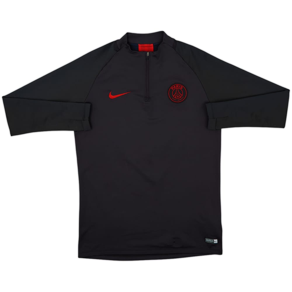 2019-20 Paris Saint-Germain Nike 1/4 Zip Training Top - 8/10 - (M)