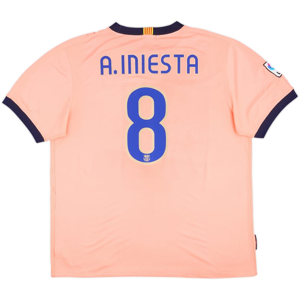 2009-10 Barcelona Away Shirt A.Iniesta #8 - 7/10 - (XXL)