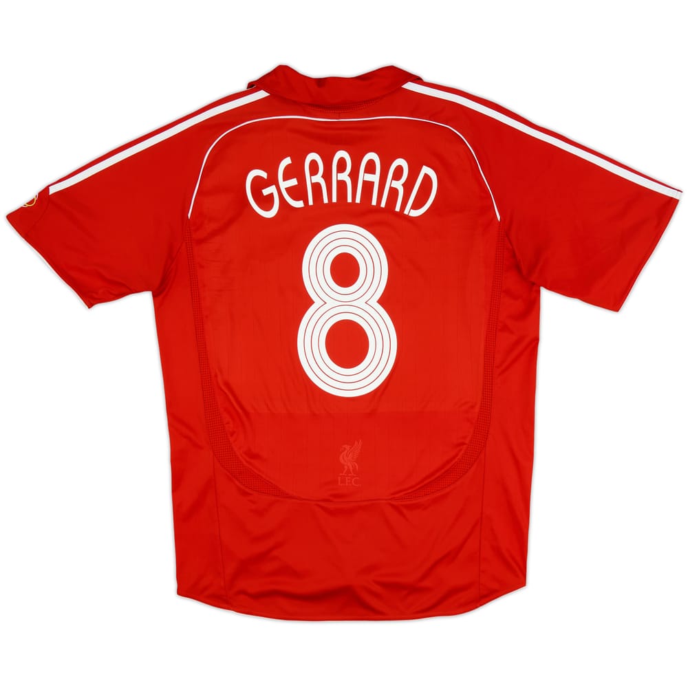 2006-08 Liverpool Home Shirt Gerrard #8 - 7/10 - (L)