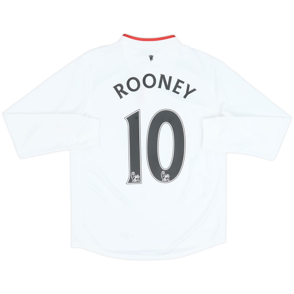 2012-14 Manchester United Away L/S Shirt Rooney #10 - 8/10 - (XL.Boys)