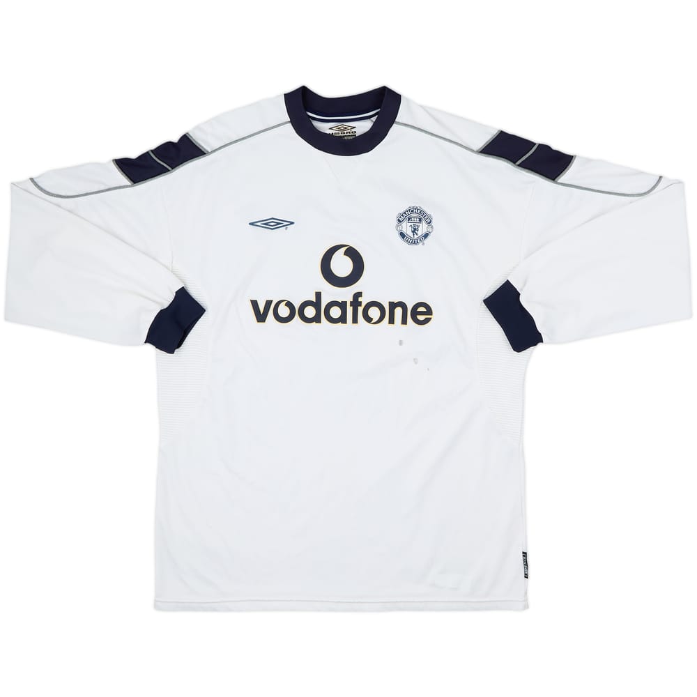 Camiseta de la tercera equipación de manga larga del Manchester United 1999-00 - 4/10 - (XL)