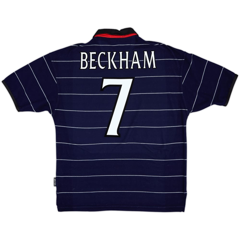 1999-00 Manchester United Away Shirt Beckham #7 - 9/10 - (M)