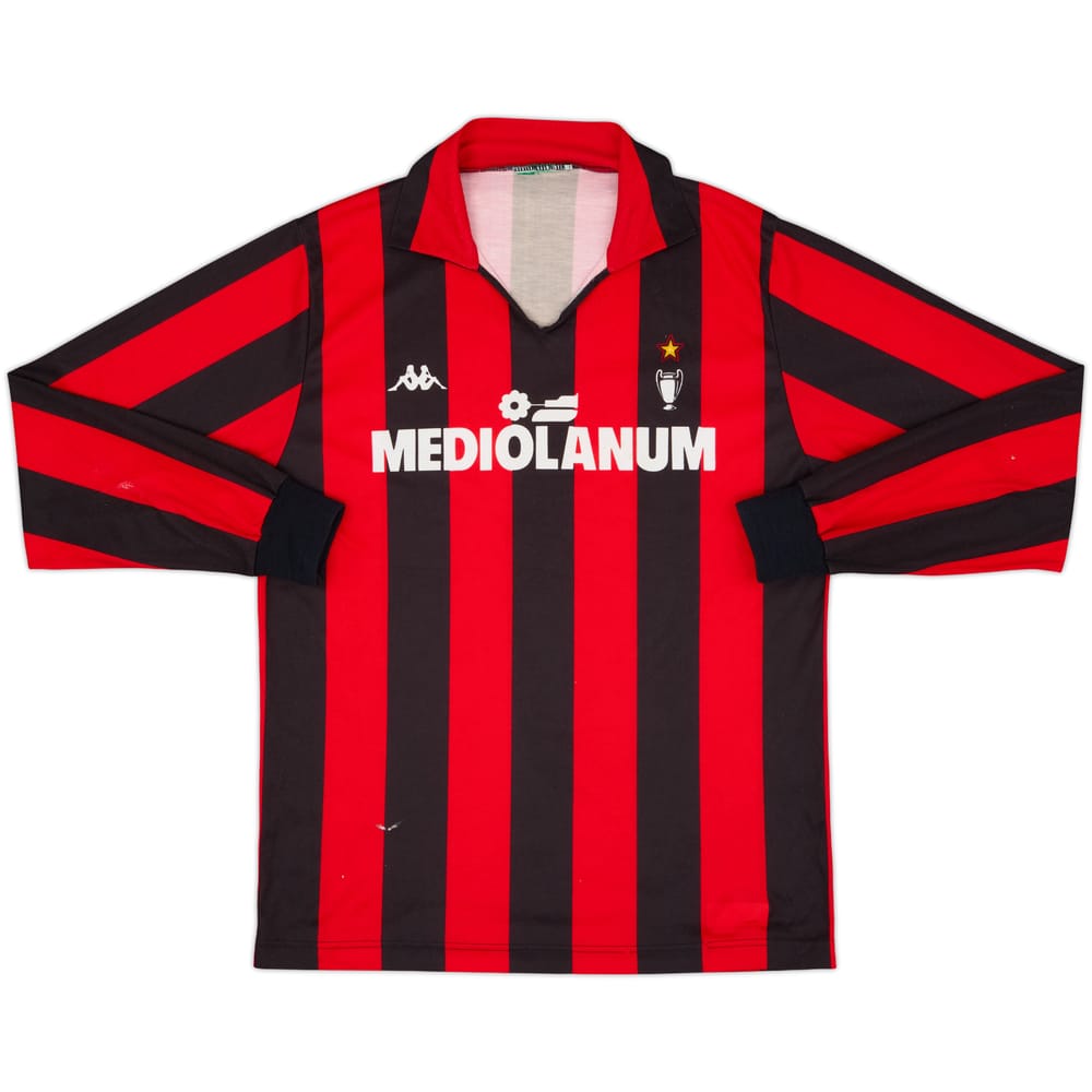 1989-90 AC Milan Home L/S Shirt - 5/10 - (M)