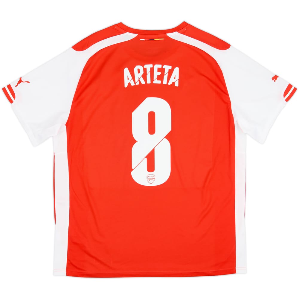 2014-15 Arsenal Camiseta Local Arteta #8 - 8/10 - (XL)