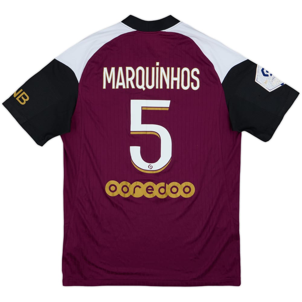 2020-21 Paris Saint-Germain Third Shirt Marquinhos #5 - 6/10 - (M)
