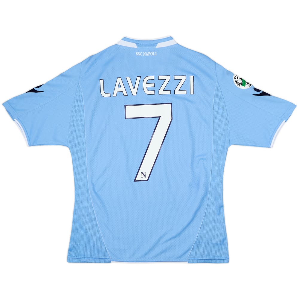 2009-10 Napoli Home Shirt Lavezzi #7 - 5/10 - (S)