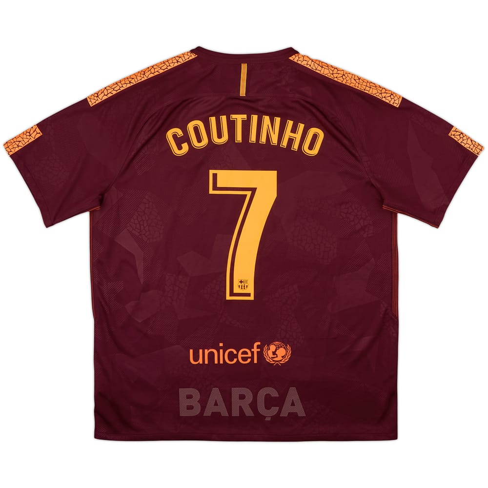 2017-18 Barcelona Third Shirt Coutinho #7 - 8/10 - (XL)