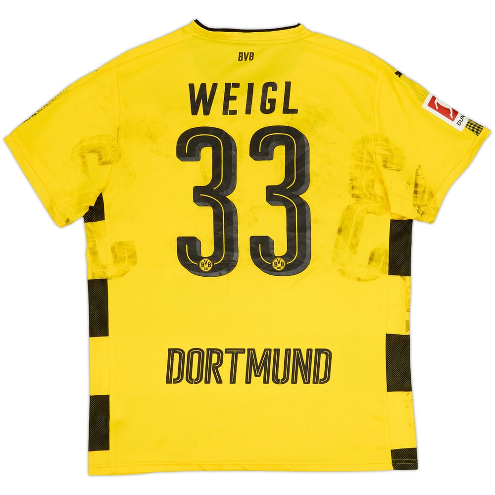 2017-18 Borussia Dortmund Home Shirt Weigl #33 - 4/10 - (XL)