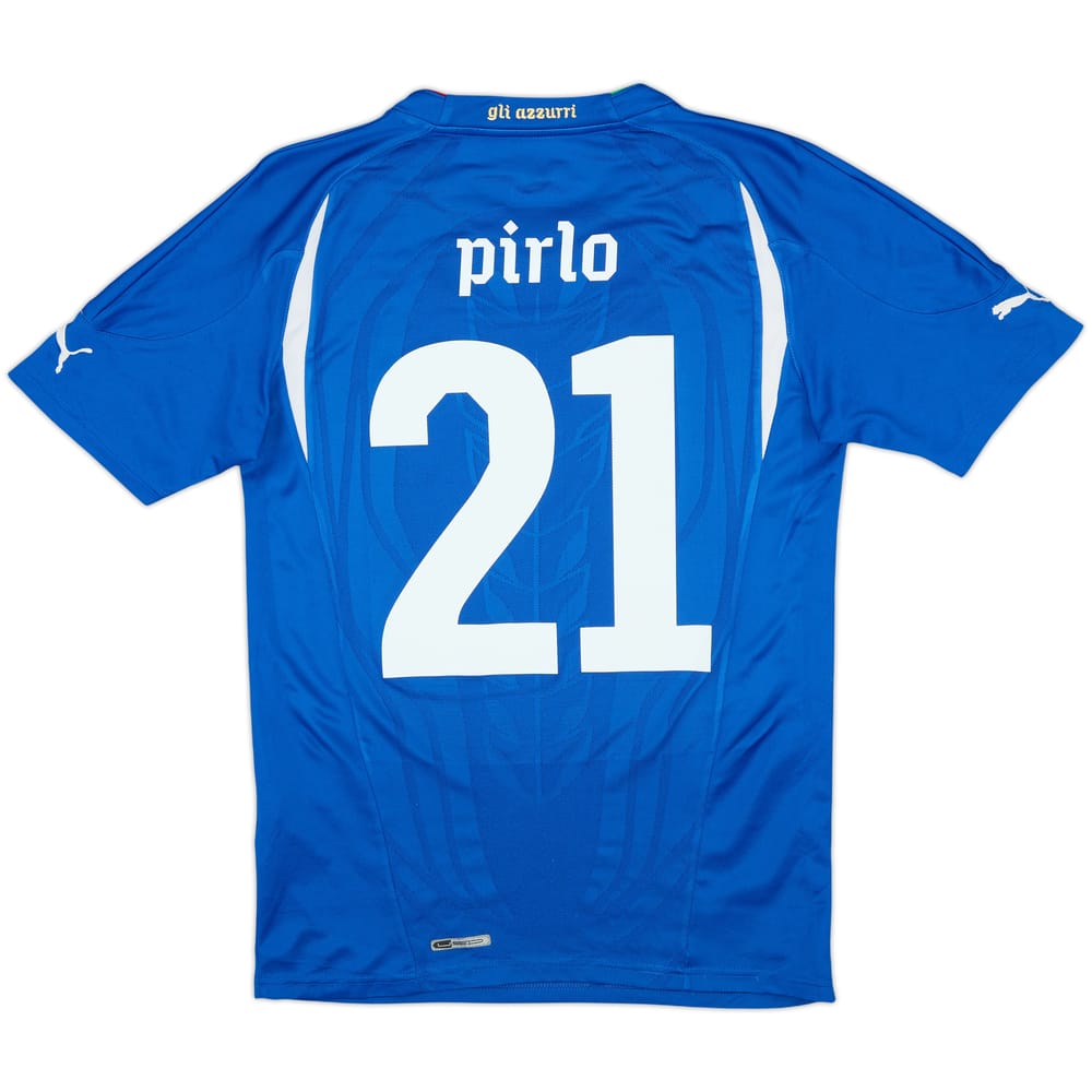 2010-12 Italy Home Shirt Pirlo #21 - 6/10 - (S)
