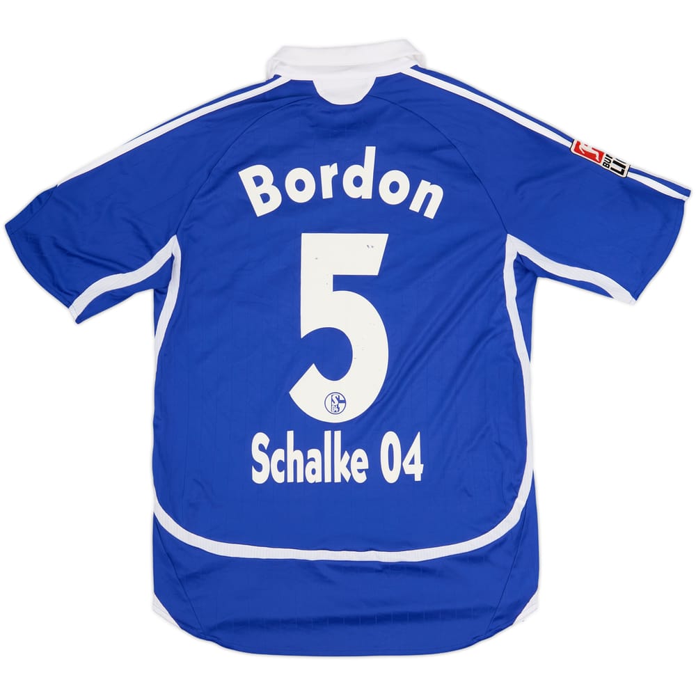 Camiseta de local del Schalke 2006-07 Bordon #5 - 7/10 - (M)